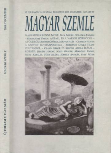 Kodolnyi Gyula  (szerk) - Magyar szemle 2001. december