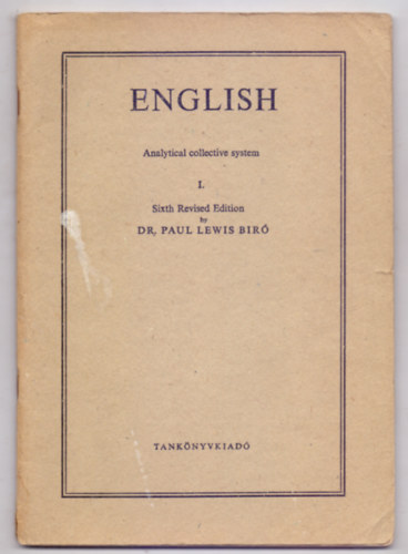 by Dr. Paul Lewis Bir - English - Analytical collective system I. (Sixth Revised Edition)