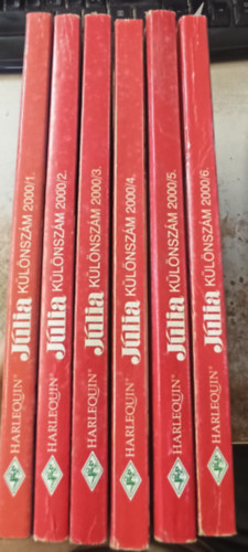 T�bb szerz� - 6 db J�lia k�l�nsz�m 2000. �vfolyam 1-6 k�tet (teljes)