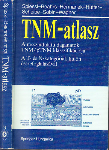 Spiessl-Beahrs-Hermanek-Hutter-Scheibe-Sobin-Wagner - TNM-atlasz (A rosszindulatú TNM/pTNM klasszifikációja, a T- és N-kategóriák külön összefoglalásával)