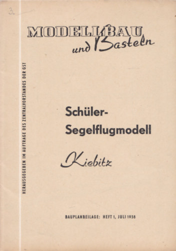 5 db repülőgépmodell tervrajz: Vlastovka, Moskito, Kiebitz, Palisandra, Schuco