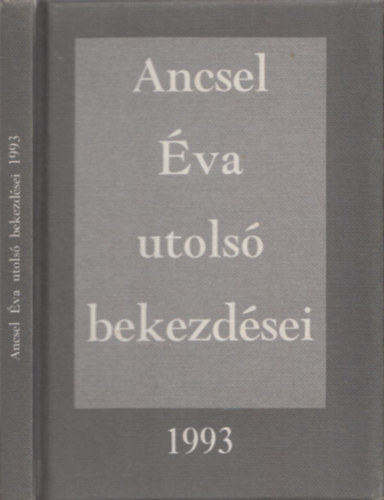 Ancsel va - Ancsel va utols bekezdsei