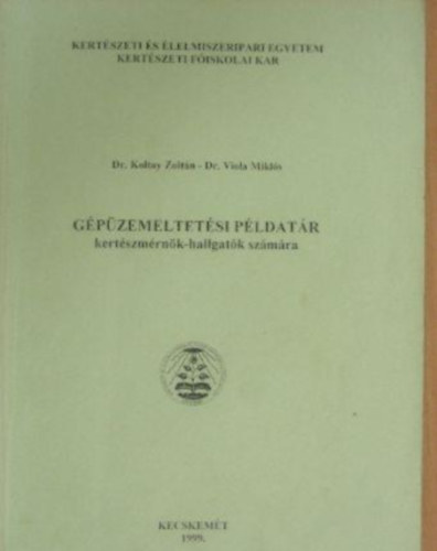 Dr Koltay Z.- Dr Viola M. - Gpzemeltetsi pldatr