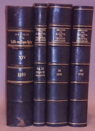 Archiv für Schiffs- und Tropen-Hygiene 14., 34., 36., 40. Band