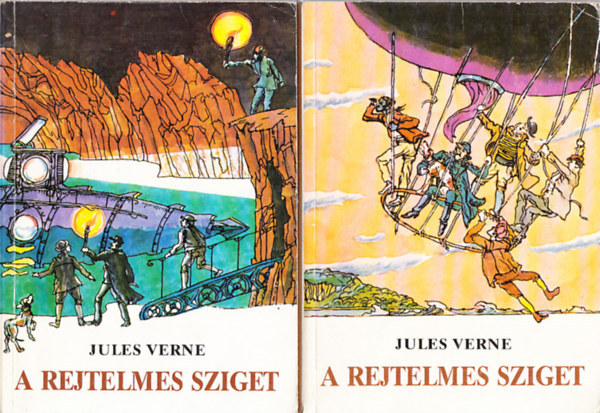 Jules Verne - A rejtelmes sziget 1-2. (Nyolcadik kiad�s - Heged�s Istv�n rajzaival)