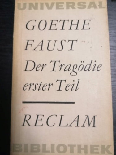 Goethe Faust - Der Trag�die Srter Teil