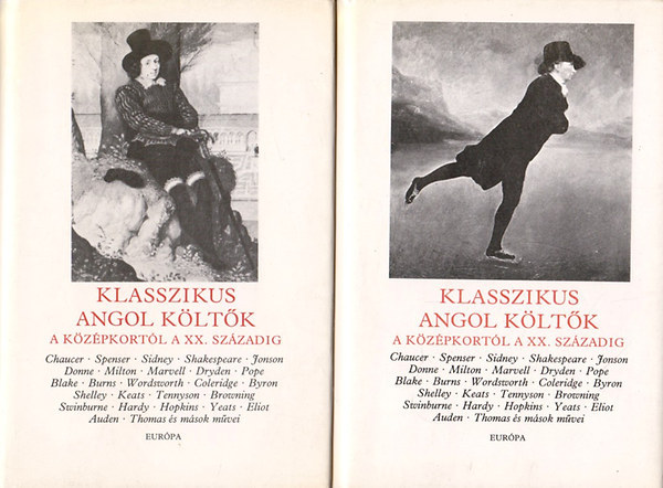 Eurpa Knyvkiad - Klasszikus angol kltk a kzpkortl a XX. szzadig I-II.