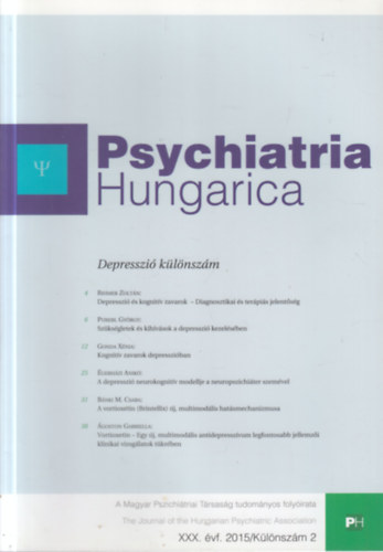 Psychiatria Hungarica 2015/2. k�l�nsz�m (Depresszi� k�l�nsz�m)
