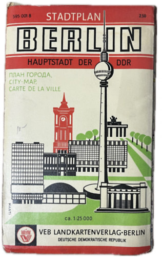 Berlin Hauptstadt der DDR Stadtplan