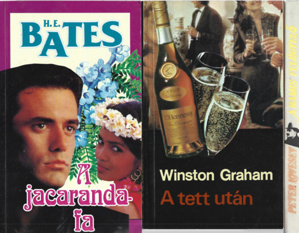 3 db könyv, H.E. Bates: A jacaranda-fa, Winston Graham: A tett után, Peter Lovesey: A hamis felűgyelő