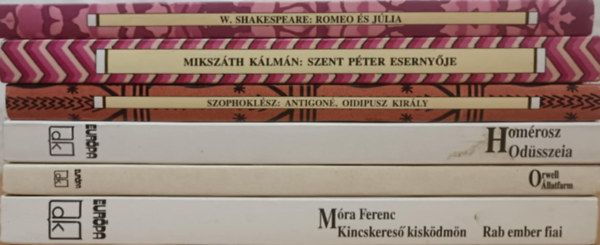 George Orwell, Homrosz, Szophoklsz, Mikszth Klmn, Williem Shakespeare Mra Ferenc - Iskolai ktelez olvasmny knyvcsomag