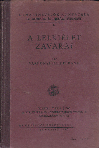 Vrkonyi Hildebrand - A lelki let zavarai