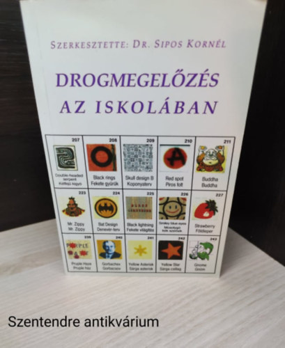 Dr. Sipos Kornl - Drogmegelzs az iskolban,lektor- Dr. Sipos Lajos T. Kalmr Magda(Fekete-fehr brkkal,sajt fotval)