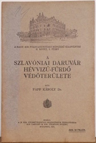 dr. Papp Kroly - A szlavniai daruvr hvviz-frd vdterlete