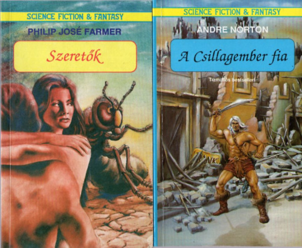 Andre Norton Philip José Farmer - 2 db sci-fi : A csillagember fia + Szeretők