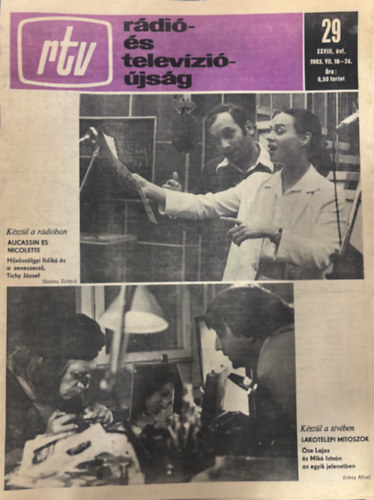 Rtv (Rádió- és televízióújság) 9. XXVIII. évf. 1983. VII. 18-24