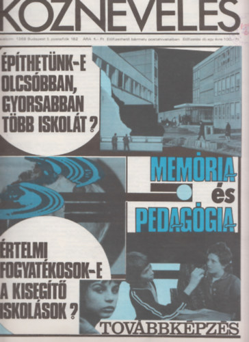 Tth Lszl  (fszerk.) - Kznevels XXXV. vfolyam 3. szm (1979. janur 19.)