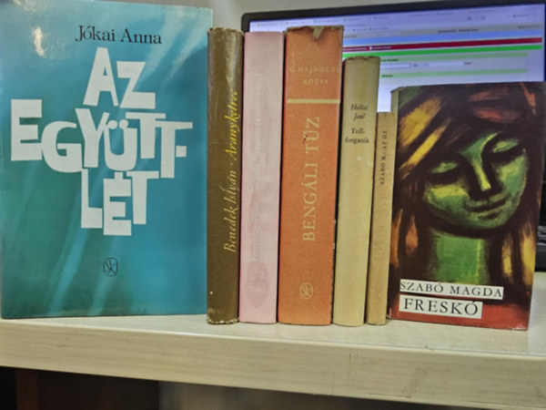 Benedek István, Esterházy Péter, G. Hajnóczy Rózsa, Heltai Jenő, Szabó Magda Jókai Anna - 7db magyar irodalmi mű, KÖNYVMENTŐ AJÁNLAT: Az együttlét+ Aranyketrec+ Termelési-regény+ Bengáli tűz+ Tollforgatók+ Az őz+ Freskó