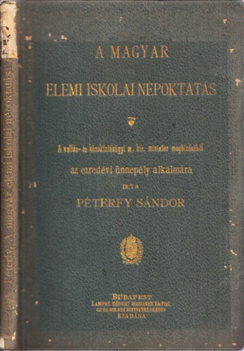 P�terfy S�ndor - A magyar elemi iskolai n�poktat�s I. f�zet