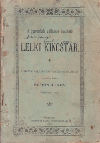 A gyermekek vallsra tmutat lelki kincstr