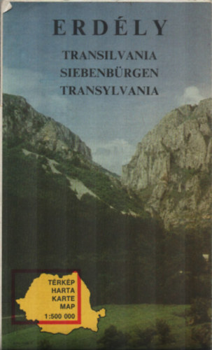 Erdély térkép 1 : 500 000 - Transilvania.