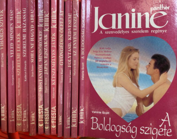 12 db Janine romantikus könyv