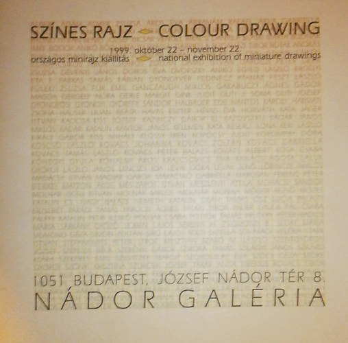 Ndor Galria - Sznes rajz - colour drawing