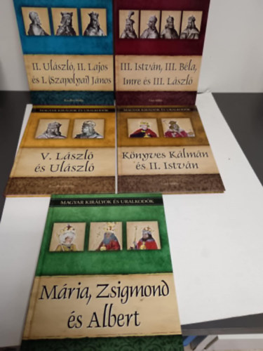 5kötet Magyar királyok és uralkodók sorozatból /5,7,11,12,14(cím a képen)