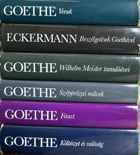 Goethe, Johann Peter Eckermann - 6 db Goethe kötet