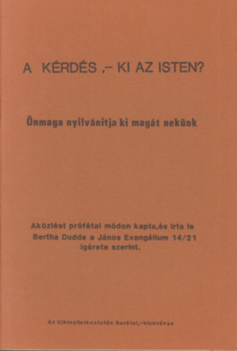 A krds - Ki az Isten?