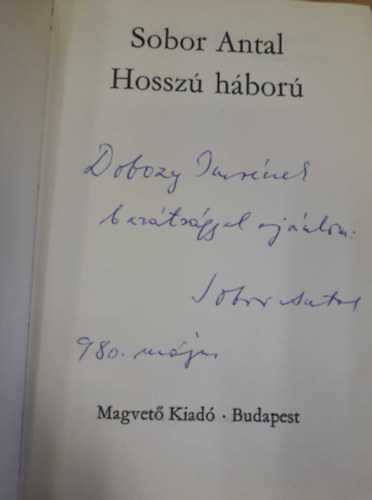 Sobor Antal - Hossz hbor
