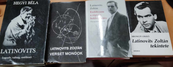 Ablonczy Lszl, Hegyi Bla Latinovits Zoltn - Latinovits knyvek 4 db Latinovits: Emlkszem a rpls boldogsgra + Latinovits Zoltn tekintete + Verset mondok + Latinovits - Legenda, valsg, emlkezet