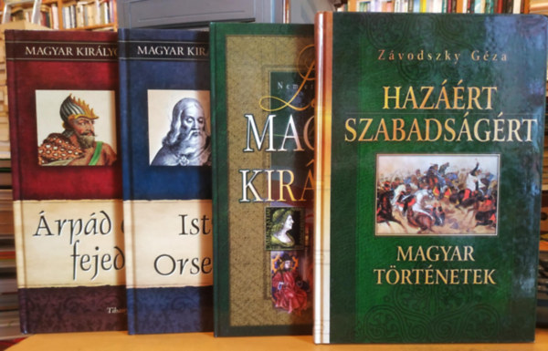 Nemere Istvn, Tihanyi Istvn Zvodszky Gza - 4 db Magyar trtnelem: Hazrt, szabadsgrt (Magyar trtnetek); Legends magyar kirlyok; Istvn s Orseolo Pter; rpd s Gza fejedelmek