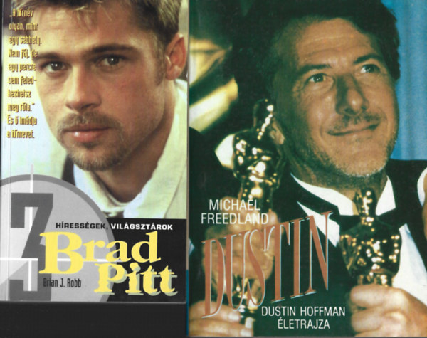 2 db knyv, Brian J. Robb: Brad Pitt, Michael Freedland: Dustin