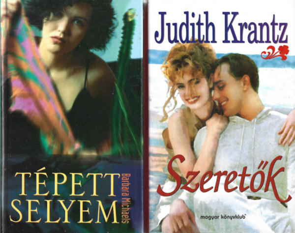 2 db könyv, Barbara Michaels: Tépett selyem, Judith Krantz: Szeretők