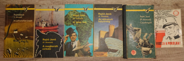 Rejtő Jenő - 5 Rejtő Jenő kötet az Albatrosz sorozatból ajándék Rejtő-füzettel: A Láthatlan Légió, A megkerült cirkáló, A fehér folt, Az előretolt helyőrség, Csontbrigád + Vissza a pokolba!