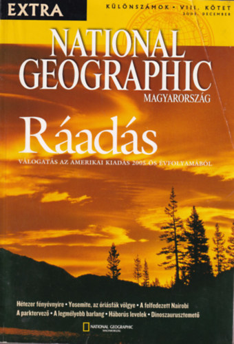 Vrs Eszter - National Geographic Extra  Rads klnszm VIII. ktet 2005. december