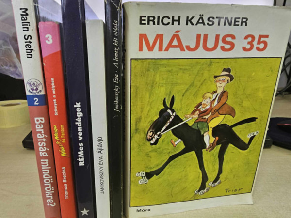 Janikovszky va, Szab Zoltn, Thomas Brezina, Malin Stehn Erich Kstner - 6db-os KNYVMENT AJNLAT, ifjsgi: Mjus 35+ A lemez kt oldala+ jlvj+ Rmes vendgek+ Mark Mega s Fantom- Szrnyek a mlyben+ Bartsg mindrkre?