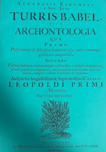 Turris Babel, sive archontologia (hasonmás kiadás)