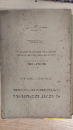 Hreblay Emil - Az ezst szrmenyl tenysztse s rtkestse - gyakorlati tmutats