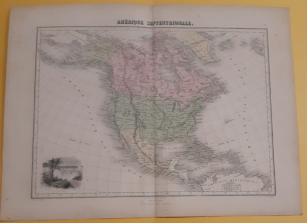 Amérique Septentrionale / Atlas Migeon - Észak-Amerika térkép/