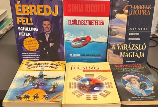 Több szerző - (6 darab) Misztikus erők: Élet a születés előtt; A varázsló mágiája; Ji csing haladóknak; Titokzatos erők- csodás esetek; Elsüllyeszthetetlen; Ébredj fel