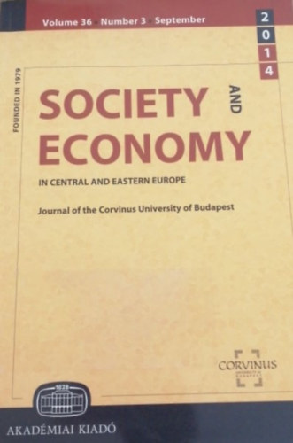 szerk. Cs�ki Csaba - Society and Economy in central and eastern Europe 2014