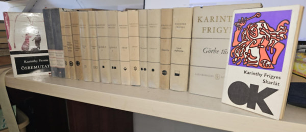 Karinthy Frigyes, Karinthy Ferenc - 13db Karinthy m 18 ktetben, KNYVMENT AJNLAT: Fljelentem az emberisget I-II+ Mennyei riport- Utazs a koponym krl+ Utazs Faremidba- Capillria- Ktltnc+ Versek+ Idomtott vilg I-II+ gy rtok ti I-II+ Jelbeszd I-I
