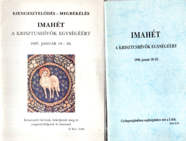 Dr. Dr. Bna Zoltn Pregun Istvn - 7 db Imaht fzet ( egytt ) 1. 1998. janur 18-25., 2. 1997. janur 19-26., 3. 2002.  janur 20-27., 4. 2003. janur 19-26., 5. 2004. janur 18-25., 6. 2006. janur 15-22., 7. 2007. janur 21-28.
