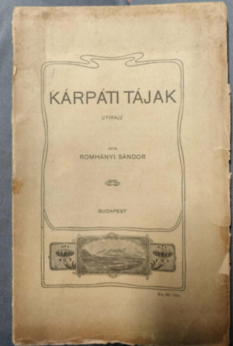Romhányi Sándor - Kárpáti tájak - Utirajz
