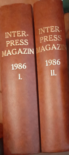 T�bb szerz� - Interpress Magazin 1986. teljes �vfolyam k�t k�tetbe k�tve