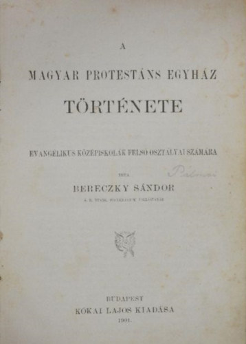 A magyar protestns egyhz trtnete