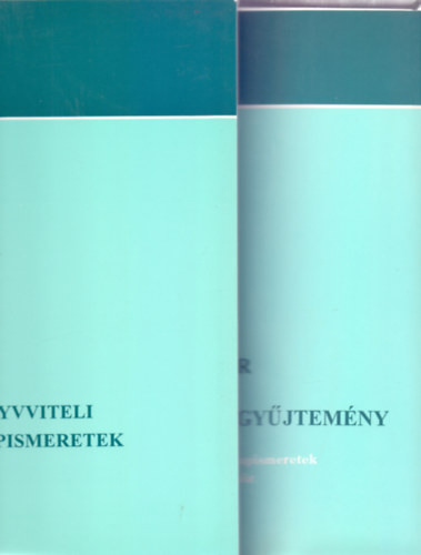 Dr. Surnyi Klmnn - Tomcsnyi Erzsbet-Ills Ibolya - Knyvviteli alapismeretek 731/1997 + Pldatr s feladatgyjtemny a Knyvviteli alapismeretek cm tanknyvhz 732/1995