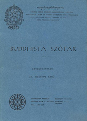 dr. Het�nyi Ern�  (szerk.) - Buddhista sz�t�r